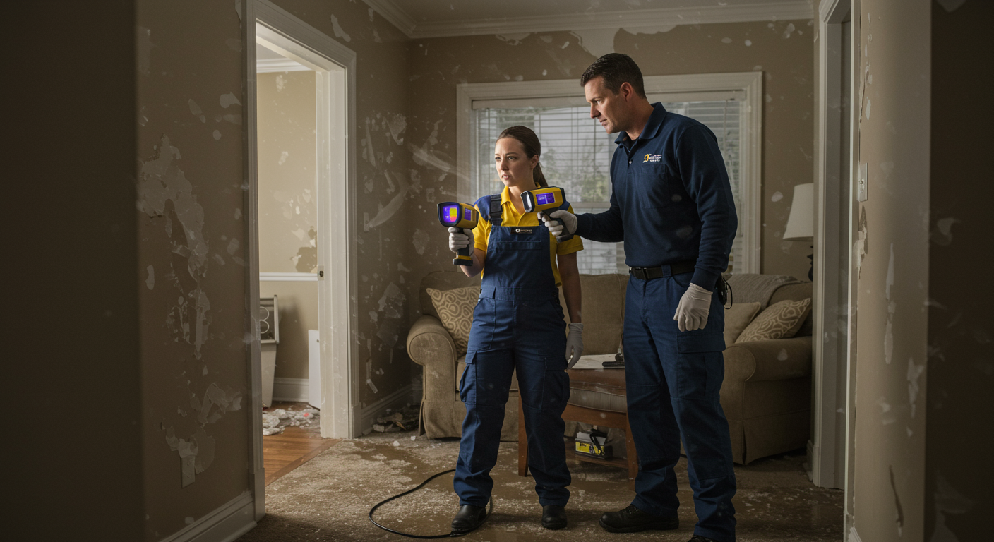 Water damage restoration in Universal City